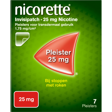 Nicorette Invisipatch 25 mg Nicotine Pleister 25 mg 7 Pleisters