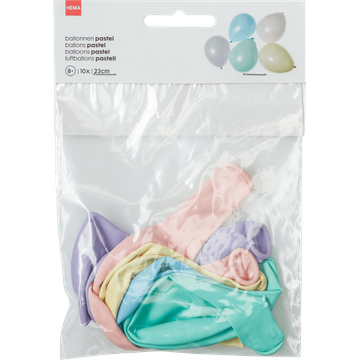 HEMA Ballonnen Pastel 23cm 10 Stuks