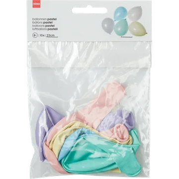 HEMA Ballonnen Pastel 23cm 10 Stuks