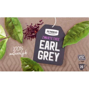 Jumbo Zwarte Thee Earl Grey 20 Stuks