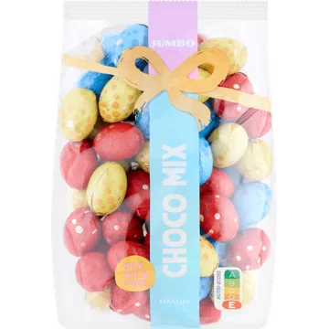 Jumbo Paasei Mix Melk Wit & Puur Choco Massief 450 g
