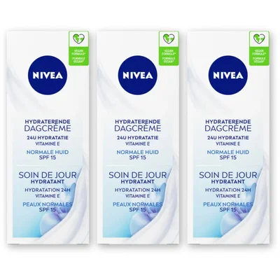 NIVEA Hydraterende dagcreme spf15 nrm huid 3pk