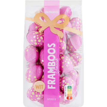 Jumbo Paaseitjes Wit Framboos Gevuld 200 g