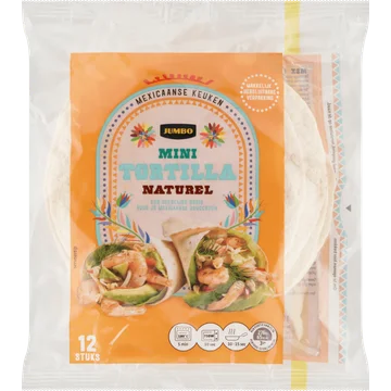 Jumbo Mini Tortilla Naturel 12 Stuks