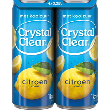Crystal Clear Lemon 4x250ML