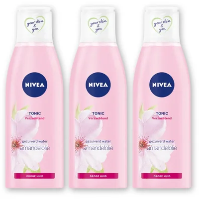 NIVEA Verzachtende tonic met amandelolie 3-pck