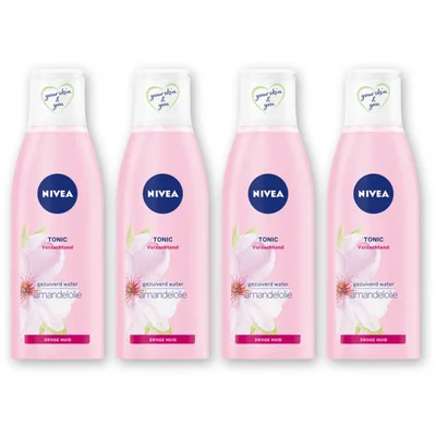 NIVEA Verzachtende tonic met amandelolie 4-pck