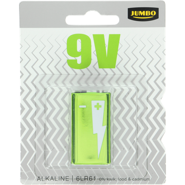 Jumbo 6LR61 9V 1 Stuk