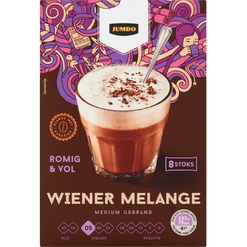 Jumbo Oploskoffie Wiener Melange 8 Stuks