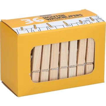 Jumbo Houten Wasknijpers 36 Stuks