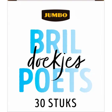 Jumbo Brilpoetsdoekjes Streeploos 30 Stuks