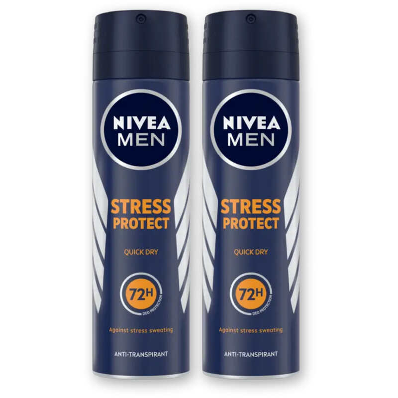 NIVEA Men stress protect deodorant spray 2-pck