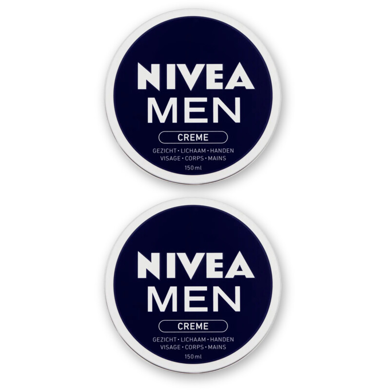 NIVEA Men creme gezicht, lichaam & handen 2pk