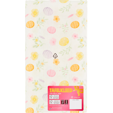 Tafelkleed Papier Pasen 140 x 220 cm