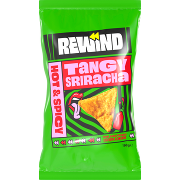 Rewind Tangy Sriracha Thin and Crispy Corn Chips 160 g