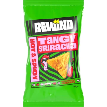 Rewind Tangy Sriracha Thin and Crispy Corn Chips 160 g