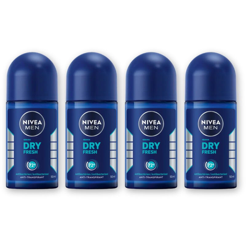 NIVEA Men dry fresh anti transpirant rol 4-pck