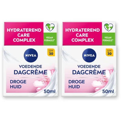 NIVEA Voedende dagcreme droge huid spf30 2-pck