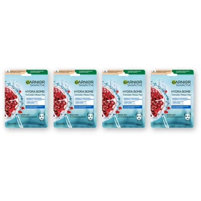 Garnier Skinactive hydra bomb grntappel mask 4pk
