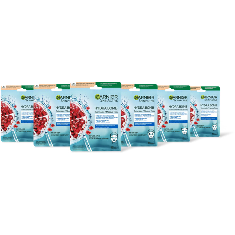 Garnier Skinactive hydra bomb grntappel mask 6pk
