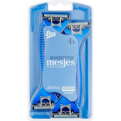 Etos Man wegwerpmesjes 3 blads