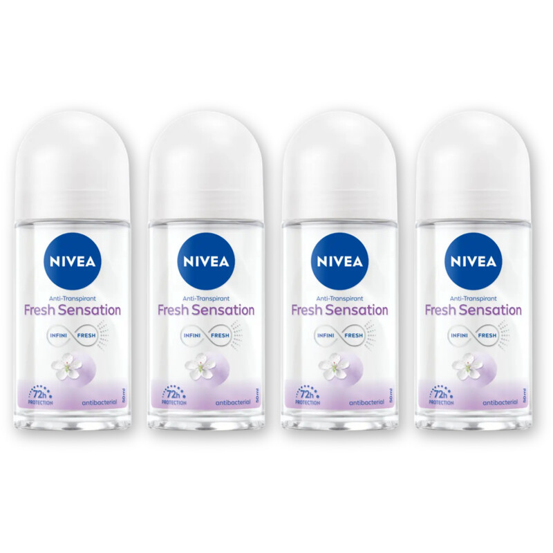 NIVEA Fresh sensation anti transpirant rol 4pk