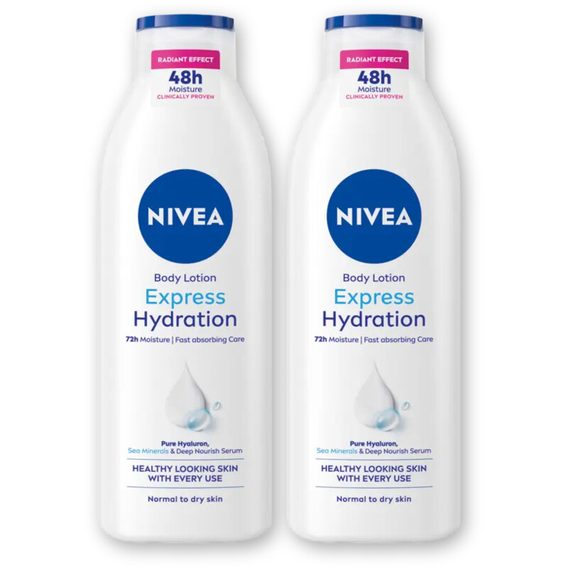 NIVEA Body essentials express bodylotion 2-pck