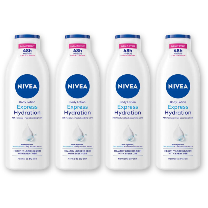 NIVEA Body essentials express bodylotion 4-pck