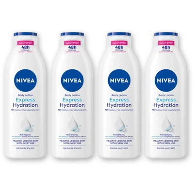 NIVEA Body essentials express bodylotion 4-pck