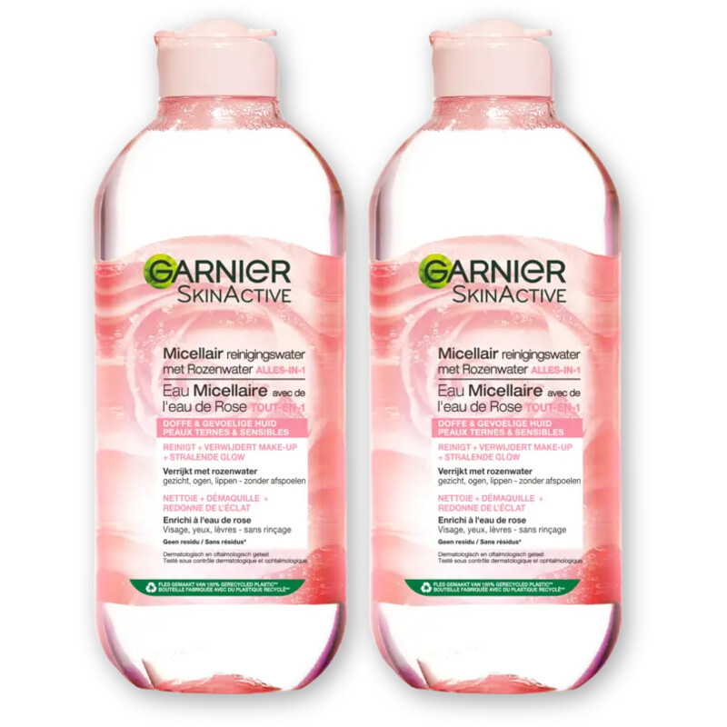Garnier Rozenwater micellair reinigingswater 2pk