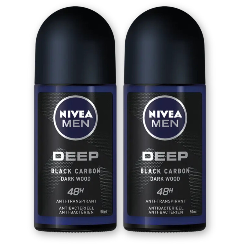 NIVEA Men deep carbon anti transpirant rol 2pk
