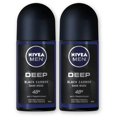 NIVEA Men deep carbon anti transpirant rol 2pk