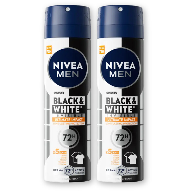 NIVEA Men black & white ultimate impct deo 2pk