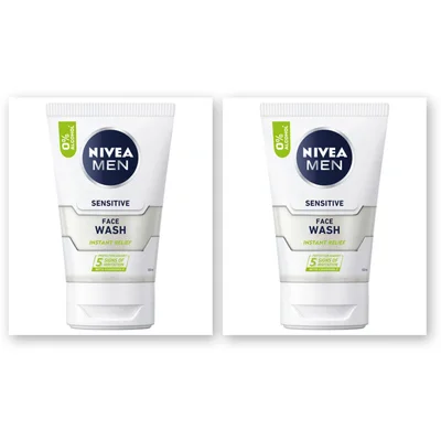 NIVEA Men sensitive gezichtsreiniger gel 2-pck