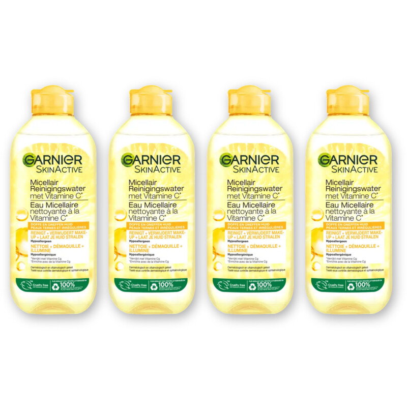 Garnier Vitamine c micellair reinigingswater 4pk
