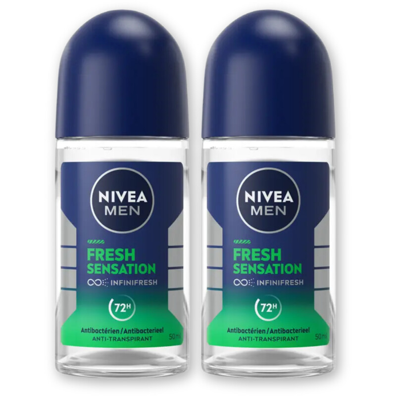 NIVEA Men fresh sensation deodorant roller 2pk