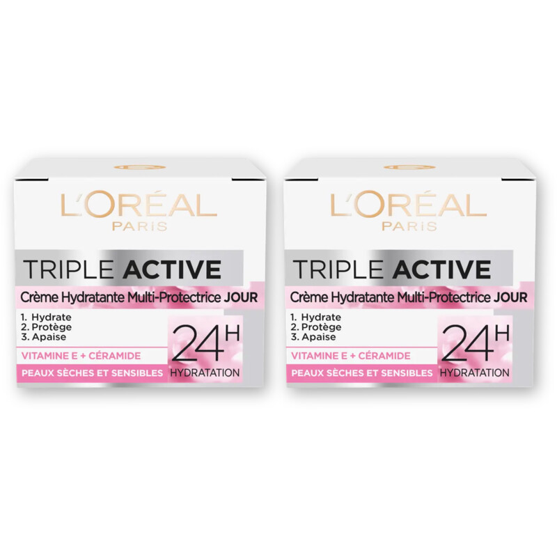 L'Oréal Triple active hyraterende dagcreme 2-pck
