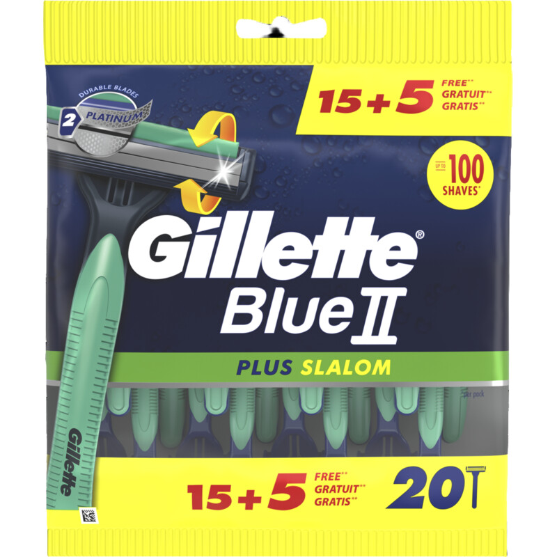 Gillette Blue II plus slalom scheermesjes
