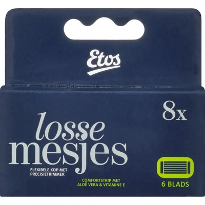Etos Man 6-blads navul scheermesjes