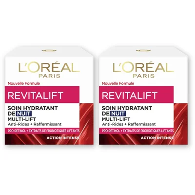 L'Oréal Paris revitalift anti-rimpel nchtcrm 2pk