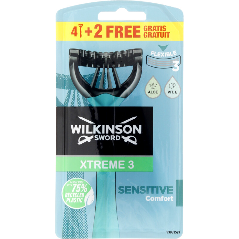 Wilkinson Xtreme3 sensitive scheermesjes