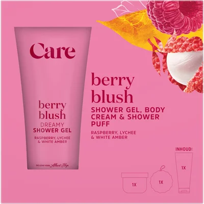 Care Berry blush shower gel giftset