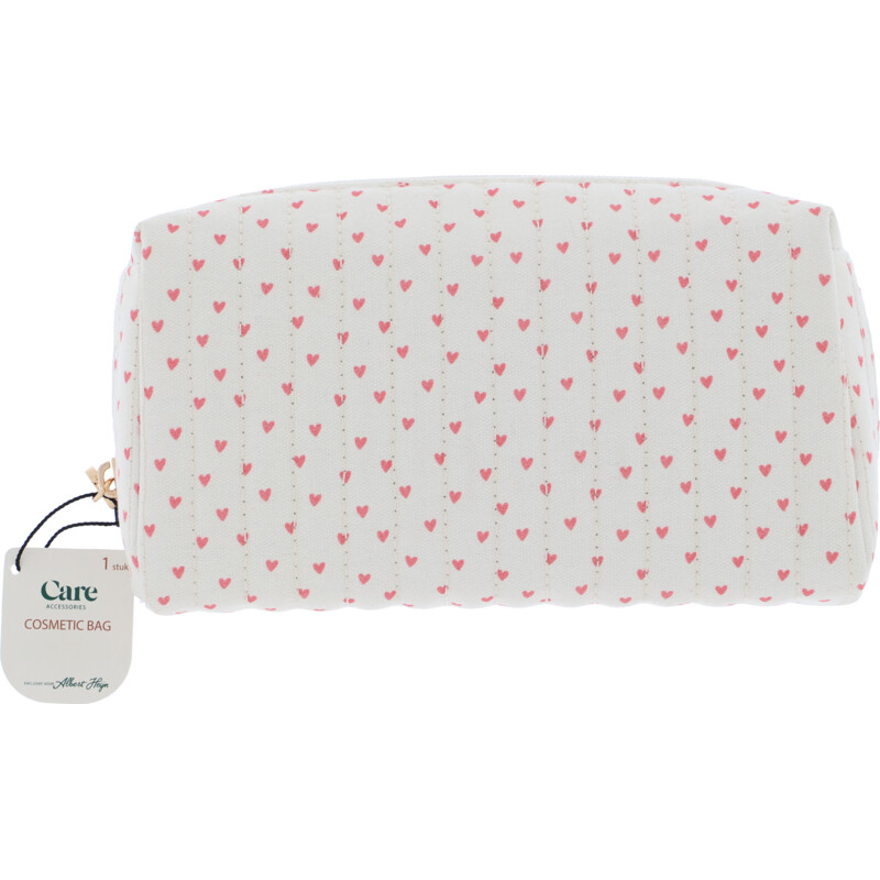 Care Cosmetic bag roze hartjes