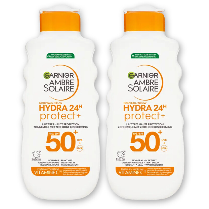 Ambre Solaire Solaire Hydra 24h zonnemelk spf50+ 2-pck