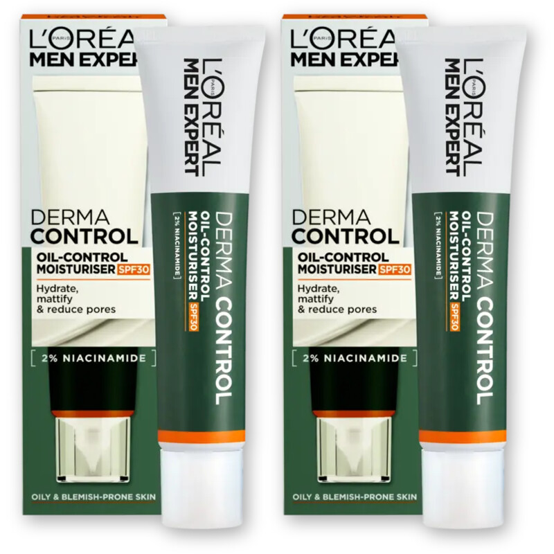 L'Oréal Men expert derma oil-control spf30 2-pck
