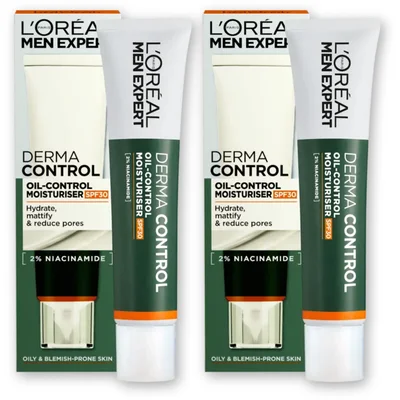 L'Oréal Men expert derma oil-control spf30 2-pck