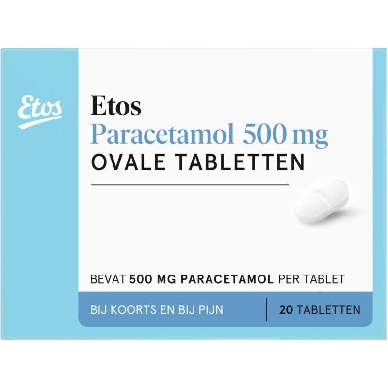 Etos Paracetamol ovale tabletten 500 mg