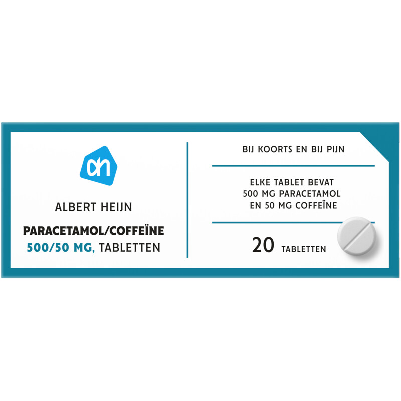 AH Paracetamol/coffeïne 500/50mg tabletten