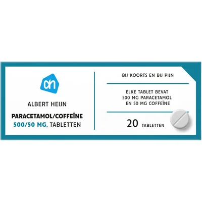 AH Paracetamol/coffeïne 500/50mg tabletten