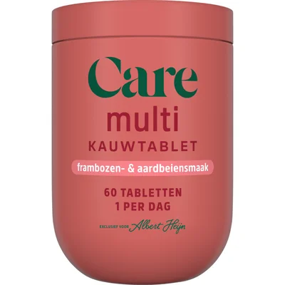 Care Multi alles-in-1 kauwtabletten framboos